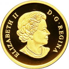 25 Dollars - Elizabeth II Canada: An Allegory, gold