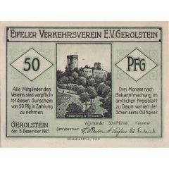 50 Pfennigs Gerolstein, Eifeler Verkehrsverein