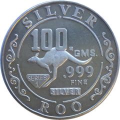 Bullion - 100 Gram Silver Roo Round
