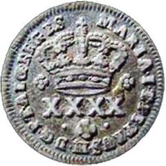 1/2 Tostão - Maria I andamp, Pedro III