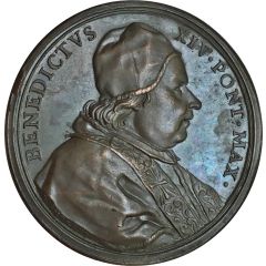 Medal - Benedict XIV Virtues of the Pope, Equity
