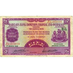 5 Dollars Barclay`s Bank