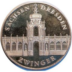 Medal - Zwinger Dresden Deutschland Einig Vaterland