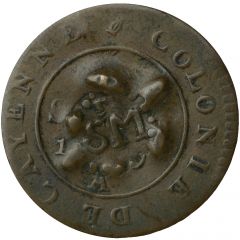 Stuiver `Cayenne-Stuiver` Countermark C16 + fleur-de-lis