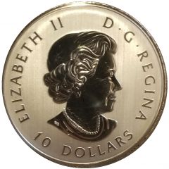 10 Dollars - Elizabeth II 1/2 oz. Canadian Maple Leaves 2018
