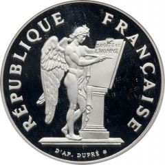 100 Francs Droits de l`homme, palladium