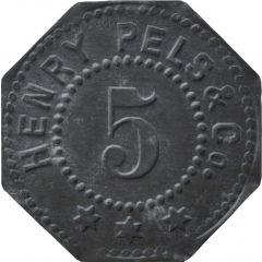 5 Pfennig - Erfurt Henry Pels and Co.