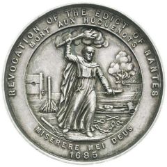 Medal Edict of Nantes Revocation Bicentenary, silver