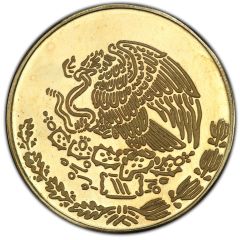 10 Pesos Pattern; Cabeza De Coyolxauhqui; No Obverse Legend; Brass