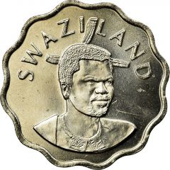 5 Cents - Mswati III 2nd portrait