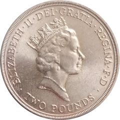 2 Pounds - Elizabeth II 3rd portrait, United Nations