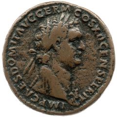 As - Domitian ANNONA AVG S C, Annona