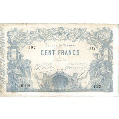 100 Francs - type 1862 blue indexes