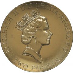 2 Pounds - Elizabeth II 3rd portrait, UEFA Euro 1996