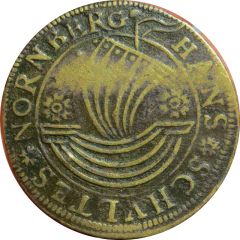 Counter Token - Hans Schultes Ship with rosettes