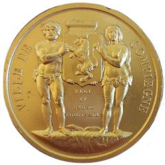 Medal - City of Compiègne gilded bronze
