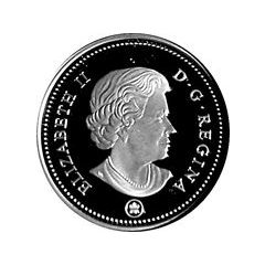 50 Cents - Elizabeth II Canada 150 Logo, silver