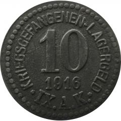 10 Pfennig - Güstrow Kriegsgefangenenlager IX A.K.