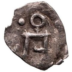 Fractional dirham `Ornamental type` - anepigraphic Bulghar mint