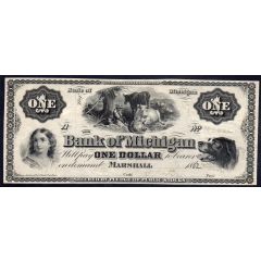 1 Dollar Bank of Michigan - Marshall, Michigan