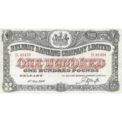 100 Pounds Belfast Banking Company
