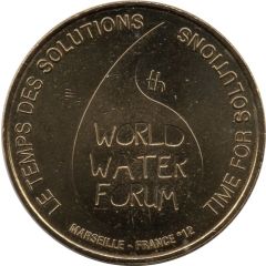 Monnaie de Paris Tourist Token - 6ème World Water Forum La goutte d`eau