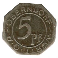 5 Pfennig - Oberndorf