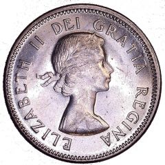 5 Cents - Elizabeth II 1st portrait, round