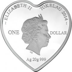 1 Dollar - Elizabeth II Love Unites