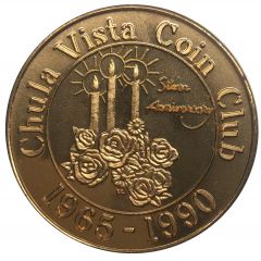 Medal - Chula Vista Coin Club 25th Anniversary