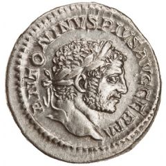 Denarius - Caracalla P M TR P XVIII COS IIII P P