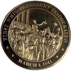 Medal - History of the United States First Whig President Inaugurated