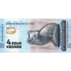 4 Kroner - Greenland Arctic Fox