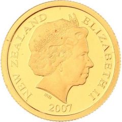 1 Dollar - Elizabeth II 4th Portrait, International Polar Year, Gold Proof