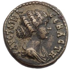 Æ28 - Faustina II ϹΤΡΑ ΑΥΡ ΡοΥΦοΥ ΠΙΟΝΙΤΩΝ, Pionia