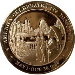 Medal - History of the United States America Celebrates its Discovery