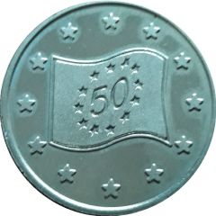 Jeton - Monnaie Royale de Belgique Drapeau européen 50 ans