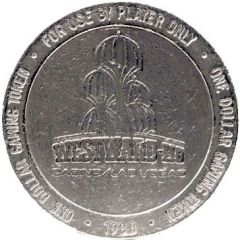 1 Dollar Gaming Token - Westward Ho Casino Las Vegas