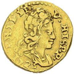 2 Escudos - Felipe V bust right