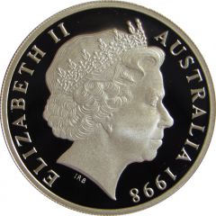 20 Cents - Elizabeth II 4th Portrait - Masterpiece in Silver - 1995 United Nations