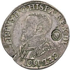 1 Daalder `Philipsdaalder` - Philip II Countermark A13.1