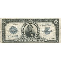 5 Dollars Large-Size Silver Certificate - `Porthole Note`