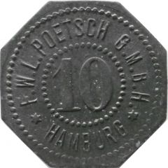 10 Pfennig - Hamburg F.W.L. Poetsch G.M.B.H.