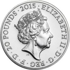 20 Pounds - Elizabeth II Longest Reign, Fine SIlver