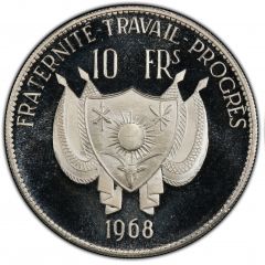 10 Francs Lion, large type