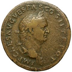 Sestertius - Vespasian, Titus, and Domitian T ET DOM C EX S C