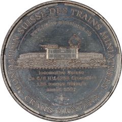 Monnaie de Paris Tourist Token - Crans-Montana Fondation Suisse des Trains Miniatures