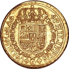 8 Escudos - Felipe V Seville,2nd type