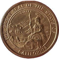 1 Ounce - Great Seal of California & Grizzly Bear