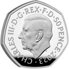 50 Pence - Charles III Luke Skywalker and Princess Leia, Silver Proof